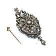 Antique jewelry - Antique Diamonds Brooch-Pendant