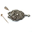 Antique jewelry - Antique Diamonds Brooch-Pendant