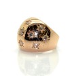 Antique jewelry - Vintage Gold and Diamonds Bombe Ring