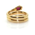 Antique jewelry - Gold and Ruby Snake Ring
