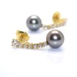 Antique jewelry - Diamond and Pearl Pendant Earrings