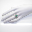 Antique jewelry - Art Deco Emerald and Diamond Ring 