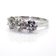 Recent jewelry - Diamond Trilogy Ring 2,05ct total 