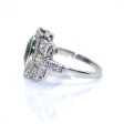 Antique jewelry - Art Deco Emerald and Diamond Ring 