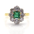 Recent jewelry - Diamond and Emerald Pompadour Ring