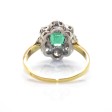 Recent jewelry - Diamond and Emerald Pompadour Ring