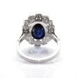 Antique jewelry - Art Deco Diamond and Sapphire Cluster Ring