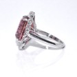 Recent jewelry - Pink Tourmaline and Diamond Cluster Ring