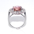 Recent jewelry - Pink Tourmaline and Diamond Cluster Ring