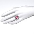 Recent jewelry - Pink Tourmaline and Diamond Cluster Ring