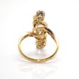 Antique jewelry - Art-Nouveau Trilogy Diamond Ring