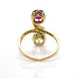 Antique jewelry -  Toi et Moi Diamond and Ruby Ring 