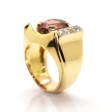 Antique jewelry - Tourmaline and Diamond Tank Ring