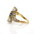 Antique jewelry - Diamond and Sapphire Trilogy Ring