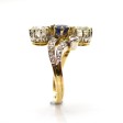 Antique jewelry - Diamond and Sapphire Trilogy Ring