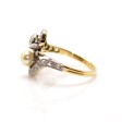 Antique jewelry - Diamond and Pearl Toi et Moi Ring