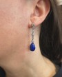 Antique jewelry - Antique Diamond and Lapis Earrings