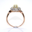 Antique jewelry - Pompadour Pearl and Diamond Ring