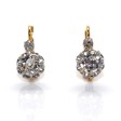 Antique jewelry - Dormeuses Diamond Earrings