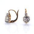 Antique jewelry - Dormeuses Diamond Earrings