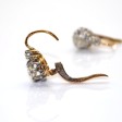 Antique jewelry - Dormeuses Diamond Earrings