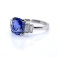 Recent jewelry - Sapphire and Baguette Diamond Ring 