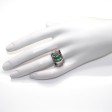 Antique jewelry - Art Deco Emerald and Diamond Ring