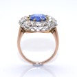 Antique jewelry - Antique Diamond and Sapphire Pompadour Ring