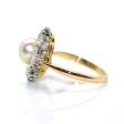 Antique jewelry - Pompadour Diamond and Natural Pearl Ring