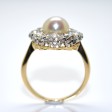 Antique jewelry - Pompadour Diamond and Natural Pearl Ring