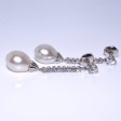 Antique jewelry - Diamond and Pearl Pendant Earrings