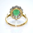 Antique jewelry - Diamond and Emerald Pompadour Ring