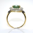 Antique jewelry - Diamond and Emerald Pompadour Ring