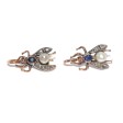 Antique jewelry - Fly Diamond Earrings