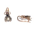 Antique jewelry - Fly Diamond Earrings