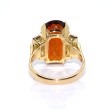 Antique jewelry - Citrine and Diamond Ring