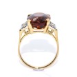 Antique jewelry - Citrine and Diamond Ring