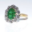 Recent jewelry - Diamond and Emerald Pompadour Ring