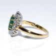 Recent jewelry - Diamond and Emerald Pompadour Ring