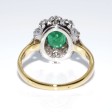 Recent jewelry - Diamond and Emerald Pompadour Ring