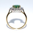 Recent jewelry - Diamond and Emerald Pompadour Ring