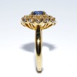 Antique jewelry - Sapphire and Diamond Flower Ring