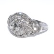 Antique jewelry - Diamond Art Deco Dome Ring