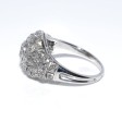 Antique jewelry - Diamond Art Deco Dome Ring