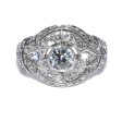 Antique jewelry - Diamond Art Deco Dome Ring