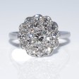 Antique jewelry - Diamond Art Deco Daisy Ring
