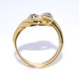 Antique jewelry - Gold and Diamond Snake Ring 