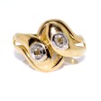 Antique jewelry - Gold and Diamond Snake Ring 