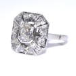 Antique jewelry - Diamond Art Deco Cluster Ring