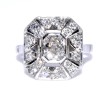 Antique jewelry - Diamond Art Deco Cluster Ring